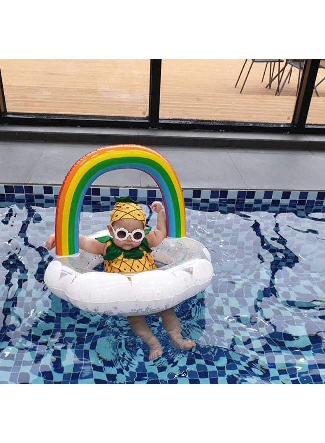 TAPIT pool floats Rainbow Cloud Swimming Pool Float Swimming Seat Inflatable Ring Swimming Ring - Image 2